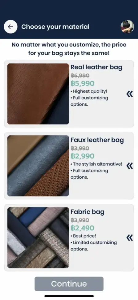 Make-a-Bag screenshot