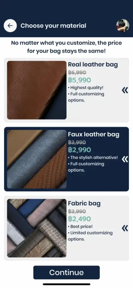 Make-a-Bag screenshot