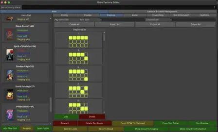 SlotsFactory paylines editor