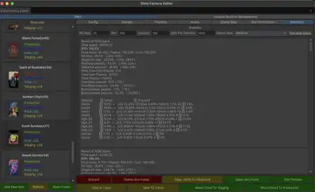 SlotsFactory RTP spin simulation